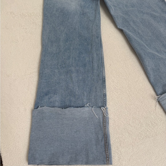 Vibrant MIU Wide  Leg Jeans Size 5 W26 Light Wash Patch Pocket Cropped Denim - Picture 10 of 16